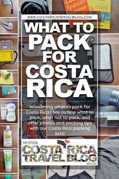 what to pack for costa rica with the caption that reads, what to pack for costa rica