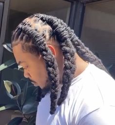 Men’s Hairstyle Locs, Mens Locs Hairstyles, Loc Styles Men, Dreds Locs Man, Men Loc Styles, Loc Wicks Men, Men’s Long Loc Hairstyles, Men’s Loc Styles Barrel