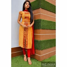 Pattu Kurta For Women, Pattu Chudidhar Designs For Women, Silk Chudidar Designs For Stitching, Chudidhar From Old Silk Saree, Pattu Kurti Designs For Women, Pattu Chudithar Designs, Saree Kurta Designs Women, Churidhar Designs From Old Saree, Pattu Saree Neck Designs