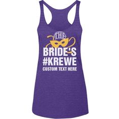 a women's tank top that says bombshell bride in progress on the front