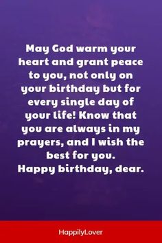 a purple background with the words happy birthday