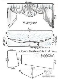 an image of a drawing of a bed with curtains on the top and bottom side