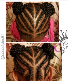 Cute protective style! Styles For Kids, Braided Prom Hair