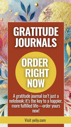 Gratitude Journals - A gratitude journal isn't just a notebook, it's the key to a happier, more fulfilled life - order yours now from yeliy.com . #GratitudeJournal, #GratitudePractice, #Thanks, #Thanksgiving, #Grateful, #Gratitude, #DailyGratitude, #ThankfulHeart, #GratitudeList, #GratitudeJourney, #MindfulGratitude, #GratefulLiving, #GratitudeInspiration, #JournalYourGratitude, #PositiveMindset, #Thankfulness, #GratitudeMoments, #GratitudeEveryday, #WriteYourGratitude, #GratefulHeart, #JoyfulLiving, #ThankfulLiving, #MindfulnessPractice, #GratitudeThoughts, #SelfCareJournal, #GratitudeGoals, #DailyJournal, #GratitudeQuotes, #MindsetShift, #PersonalGrowth, #GratitudeRoutine, #ThankfulJournal, #GratitudeReflection, #WellnessJournal, #HappyMindset, #GratitudeWorks, #EmpoweredLiving, #Power,