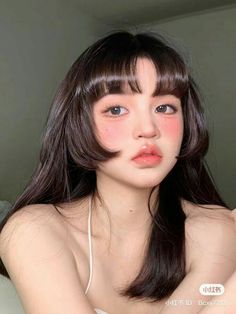 Kpop Haircut Female Long, Asian Baby Girl Makeup, Refrences Photos Female, Baby Face Makeup, Ex Machina, Hair Reference, Curly Hair Tips, Dream Hair, Cool Haircuts