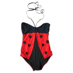 2000s Moschino Ladybird One Piece Swimsuit Baithing Suits, Ladybug Outfits, Cute Sewing Projects, One Piece For Women, Black Swimsuit, Dream Clothes, Women Swimsuits, Moschino, One Piece Swimsuit