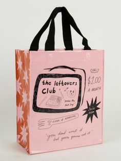 HANDY TOTE BAGS - The Leftovers Club - Mockingbird on Broad The Leftovers, Blue Q, Picnic Bag, Membership Card, Small Tote Bag, Lunch Tote, Perfect Tote Bag, Shopper Tote, Curated Gifts