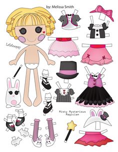 the paper doll is cut out and ready to be made