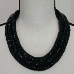 Nwt's. Brand New. Zad Beaded Triple Rope Necklace. Stacked Rope Style, Lobster Clasp With Dangle Chain At Back. Made Of Micro Beads. Super Cute!! Pet/Smoke Free Home. Please Feel Free To Message Me With Any Questions. Flaws?: None Seen Brand/Style: Zad Color (S): Black Material: Micro Bead Measurements: (See Below) *Length- 17" Inches (Adjustable To 20" Inches With Dangle Chain) I Bundles...Make Me An Offer! **We Ship Same Or Next Business Day! Thanks For Stopping By! Multi-strand Black Beads For Party, Party Multi-strand Beaded Necklace With Black Beads, Multi-strand Black Beaded Necklace For Evening, Black Multi-strand Beaded Necklace For Evening, Xo Necklace, Multi Layer Necklace Beads, Fern Necklace, Large Bead Necklace, Bead Bar Necklace