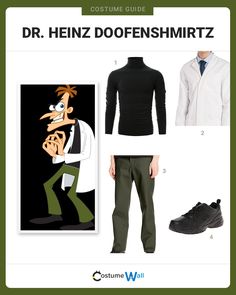 the costume guide for dr heinz doffenshmittz from futura