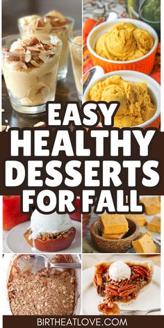 easy healthy desserts for fall