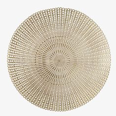 Luxe Party NYC Chargers 16 Woven Gold Round Vinyl Placemat  | 1 Placemat Navy Tablecloth, Gold Art Deco Pattern, Gold Plastic Plates, Dinner Buffet, Modern Placemats, Plastic Cutlery, Woven Placemats, Gold Vinyl, Art Deco Pattern