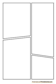 the four paneled window is shown in black and white, with one side missing