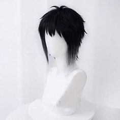 Akutagawa Ryunosuke Cosplay Wig Bungo Stray Dogs Anime Port Mafia Cosplay Wig Akutagawa Hair, Akutagawa Ryunosuke Full Body Pic, Akutagawa Haircut, Akutagawa Without Coat, Akutagawa Stage Play, Akutagawa Cosplay, Bsd Cosplay Akutagawa, Short Black Wigs, Anime Wigs