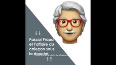 an old man with glasses and a mustache is featured in this ad for the french newspaper