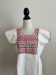 Gorgeous hand made Mexican Blouse with hand embroidered! This garment slips over the head! Our garments are one of a kind pieces, thus may have imperfections that are unique to it's handcrafted nature!! ONE SIZE: Fits sizes S/M/L Pit arm to pit arm: 20.5" Arm Hole Circumference: 16" Long:26" CARE DETAILS: Hand wash or delicate only Hang to dry Thank you for visiting my store and have a wonderful day! Mexican Boho, Hand Embroidered Blouse, Mexican Blouse, Boho Top, Embroidered Blouse, Boho Tops, Womens Clothing Tops, Hand Embroidered, Blouses For Women