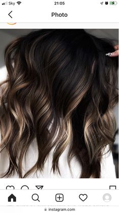 Salted Caramel Chocolate Fudge, Blonde Balayage On Black Hair, Balayage On Black Hair, Spring Hair Color Trends, Hair Pics, Dark Hair With Highlights, Spring Hair Color