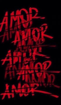 some type of graffiti written in red on a black background with the words armor and blood