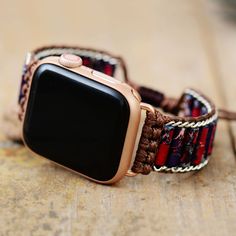 This Dainty Couples Apple Watch Strap offers a fashionable option with its unique 38mm to 45mm sizing and colorful design. Featuring a comfortable fit, this strap is perfect for those who want to make a statement. Material: Imperial Jasper. Apple Watch strap is fully customizable and is perfect for small wrists and big wrists! For Apple Watch Series 8 7 6 5 4 3 2 SE Returns: Money back guarantee (30 days free return) About Shipping: Your item will typically arrive in 7-14 days. Return Policy Con Casual Apple Watch Band With Bracelet Strap, Casual Watch Accessories With Adjustable Leather Strap, Casual Bracelet Strap Apple Watch Band For Everyday, Casual Bracelet Strap Watch Bands For Everyday Use, Casual Adjustable Bracelet Strap Apple Watch Band, Adjustable Multicolor Apple Watch Band Fashion Accessory, Adjustable Casual Apple Watch Band With Bracelet Strap, Adjustable Multicolor Apple Watch Band, Casual Watches With Adjustable Leather Strap