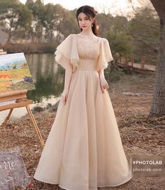 Prom Dress A Line, Gaun Koktail, A Line Evening Dress, Korean Fashion Dress, Stylish Party Dresses, Fairytale Dress, A Line Prom Dresses, Modest Fashion Outfits, Long Prom Dress