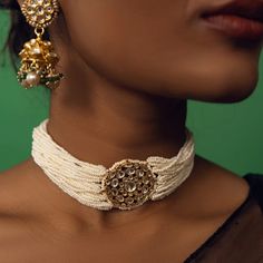 Amara Mandala Choker Polki Pendant, Pearl Strings, Heritage Jewellery, Bridal Choker, Gold Girl, Pendant Choker, Brooch Necklace, Bespoke Jewellery, Jewelry Manufacturers