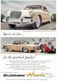 an advertisement for the studebaker car company