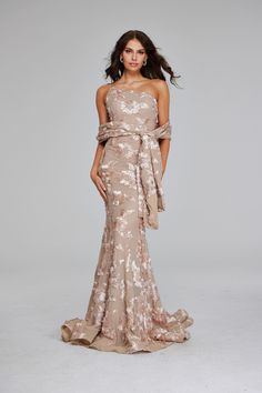 Jovani 39267 Fall 2024 evening collection dress. Fall 2024, Dress Collection, Champagne, Types Of Sleeves, Quick Saves