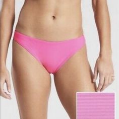 New With Tags Athleta Pink Cloudbreak Rib Low Rise Bottom "Athleta Pink Cloudbreak Rib Low Rise Bottom. For: Swim, Surf, Stand-Up Paddleboard, And All Water Sports Feel: Finely Textured, Incredibly Lightweight Aquarib Fabric Fave: Clean Finish Seams Eliminate Pinch Pointsshop All Matching Rib Swim Styles Here. Color: Neon Pink Size L S15-18 Seamless Stretch Tankini For Sports, Seamless Stretch Tankini For Gym, Sporty Stretch Tankini, Pink Seamless Sports Swimwear, Sporty Seamless Solid Color Tankini, Sporty Seamless Tankini, Pink Seamless Athleisure Swimwear, Stretch Tankini For Sports During Beach Season, Swim Fashion