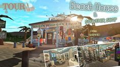 the beach house and souvenir shop is featured in this animated video game,