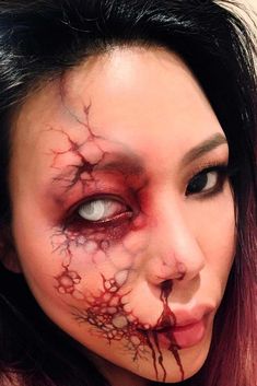 Vampire Makeup Ideas, Halloweenský Makeup, Creepy Makeup, Drag Make-up, Vampire Makeup, Makeup 101, Horror Makeup, Zombie Makeup