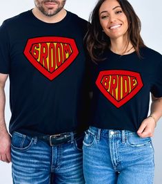 Superhero Groom Tshirts for your superhero wedding, bachelor party, luncheon. If any part of your wedding activities are Superhero themed these t's are perfect. There is a separate listing for Bride and wedding party League members. The unisex soft-style t-shirt puts a new spin on casual comfort. Made from very soft materials, this tee is 100% cotton for solid colors. Heather colors and sports grey include polyester. The shoulders have twill tape for improved durability. There are no side seams. Bachelor Party Shirts, Superhero Wedding, Super Hero Shirts, Wedding Activities, Wedding Shirts, Superhero Theme, Bachelor Party, Party Shirts, Super Hero