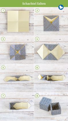 instructions to make an origami box