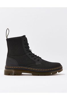 Nylon/synthetic leather upper/Rubber outsole/AirWair™ sole/Grooved edges/Branded heel loop/Not Eligible For Promotions | Only Ships Within The USA Dr Martens Men, Mens Outfitters, Dr. Martens Boots, Synthetic Leather, Combat Boots, High Top Sneakers, Women's Jeans, American Eagle Outfitters, American Eagle