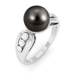 Product Details A classic piece with timeless appeal this Pearl Solitaire Engagement Ring is adorned with the brilliant Round Shape Tahitian Pearl with Round Diamond set as Side Stones on the shank. This Tahitian Pearl Ring is crafted in Gold. This charming Tahitian Pearl and Diamond Ring makes for a trendy and elegant choice for your big day. Product Information SKU SHP-RINGS082217401 Width 8 mm Height 9.5 mm Weight 2.80 gm (Approximate) TAHITIAN PEARL INFORMATION No.of Stones 1 Pieces Total Weight 8.09 Carat (Approximate) Dimension(approx) Round-8X8 mm-1 Pcs Color Black Cut Brilliant Shape Round Setting Type Bead-Set Quality Grade AAA DIAMOND INFORMATION No.of Stones 6 Pieces Total Weight 0.34 Carat (Approximate) Dimension(approx) Round-2.20X2.20 mm-4 PcsRound-2X2 mm-2 Pcs Color HI Cut B Tahitian Pearl Ring, Pearl Engagement Ring, Round Diamond Setting, Pearl And Diamond Ring, Ring With Diamond, Signature Jewelry, Tahitian Pearls, Timeless Jewelry, Diamond Set