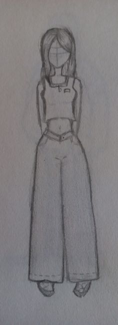 Outfit scketchbook idea Aesthetic People Drawings Easy, Human Drawings, Cute Easy Doodles, Indie Drawings, Easy Doodle Art