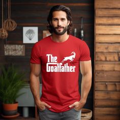 The Goatfather Shirt, Funny Goat Dad Tshirt, Father's Day Goatfather Gift Tshirt, Goat Owner Man Gift Tee, Funny Goat Tshirt, The Goatfather T-Shirt, Father's Day Shirt, The Greatest of All Time Father Tee, Funny Goatfather Shirt, Gift From Son, Gift From Daughter, I Am The Goat Greatest Of All Time Motivational Gift PLEASE CONTACT US FOR MORE COLOR AND SİZE OPTIONS https://evocativecreationsco.etsy.com PRODUCT DESCRIPTION Red Tops As Father's Day Gift, Red T-shirt For Father's Day Gift, Goat Greatest Of All Time, Goat Shirt, Funny Goat, Goats Funny, Goat Shirts, Dad Tshirt, Goat Lover