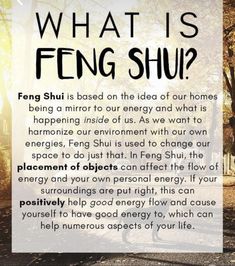 a poster with the words what is feng ship? and an image of trees