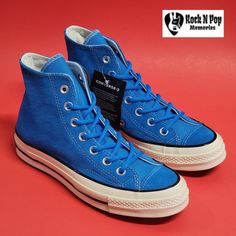 Converse Chuck Taylor All Star 70 Hi Suede 162370c Brand: Converse Mpn: 162370c Model: Chuck Taylor All Star 70 Hi Materials: Leather/Textile/Rubber Color: Blue Hero / Black / Egret Gender: Unisex Size: Us 6 Women's / Us 4 Men's / Uk 4 / Eur 36.5 / Cm 23 New With Box, No Lid Blue High-top Sneakers With Gum Sole, Blue Converse High-top Sneakers With Gum Sole, Blue Casual High-top Sneakers With Gum Sole, Casual Blue High-top Sneakers With Gum Sole, Blue Suede Sneakers With Vulcanized Sole, Blue High-top Lace-up Sneakers With Gum Sole, Casual Converse Suede Sneakers, Casual Suede Converse Sneakers, Casual Converse High-top Suede Sneakers