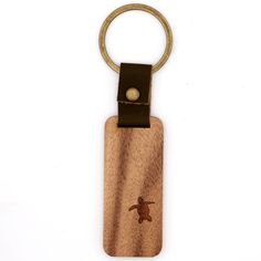 Koa Wood Keychain Ranch Logo, Wood Items, Wood Keychain, Koa Wood, Brass Color, Key Ring, Key Rings, Leather Straps, Hawaii