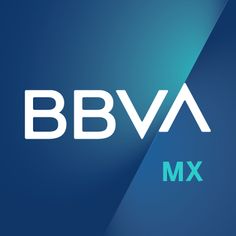 the bbva es logo on a blue background