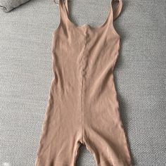 Ribbed Nude Brand New Size M Zara Ribbed Jumpsuit, Brown Summer Jumpsuits And Rompers For Loungewear, Summer Brown Jumpsuits And Rompers For Loungewear, Fitted Beige Zara Jumpsuits And Rompers, Zara Jumpsuit, Zara Pants, Tan Brown, Pant Jumpsuit, Jumpsuit Romper