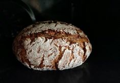 a loaf of bread sitting on top of a table