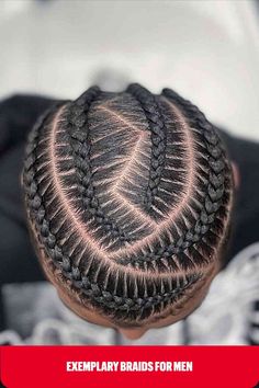 Perfectly Braided Hair for Men Cornrow Styles For Men, Braids For Men, Boy Haircuts Short, Braids For Boys