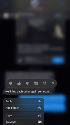 an iphone screen with the text, we'll find each other again and then click on it