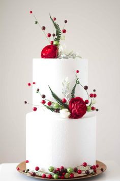 Add a touch of festive elegance to your holiday celebrations with our Christmas Floral Cake Topper. This stunning topper set, perfect for winter weddings, Christmas parties, or any special event, features a delightful combination of red and green flowers adorned with sparkling crystals and glitter. It's an enchanting decoration that will make your cake a true centerpiece during the holiday season. *Versatile Use: Whether you're celebrating Christmas, a winter wedding, or any special occasion, this floral cake topper is an ideal choice. Its festive design seamlessly blends into various themes, enhancing the atmosphere of your celebration. *Three-Piece Set: This set consists of three beautifully crafted pieces that you can purchase together or separately. Opting for the full set not only cre Flowers And Crystals, Floral Cake Topper, Rose Floral Arrangements, Winter Wedding Decorations, Celebrating Christmas, Wedding Winter, Winter Weddings, Floral Cake, Christmas Parties