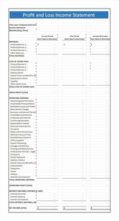 a printable financial statement is shown in the form of a table with numbers and other items