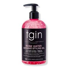 Rose Water Defining Styling Gel - BenefitsReduces frizzProduces defined curlsBoosts volumeFlake-free stylingKey IngredientsAcai berry stimulates hair growth, seals in moisture, and protects hair from free radicalsRose water strengthens hair follicles, calms frizz, and adds shineFormulated WithoutParabens, sulfates, petrolatum, lanolin or artificial colors - Rose Water Defining Styling Gel Natural Hair Gel, Hydrating Hair Mask, Strengthen Hair Follicles, Low Porosity Hair Products, Hair Porosity, Pelo Afro, Hydrating Shampoo, Curl Styles, Natural Curls Hairstyles