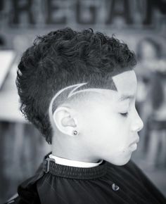 Kids Haircut Designs For Boys, Kids Burst Fade, Drop Fade With Design, Boys Haircut With Design On Side, Burst Fade Designs