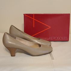 Never Been Worn. Size 8 1/2 Beige Heels With Textured Sole And Round Toe, Almond Toe Heels With Textured Sole, Closed Toe Heels With Ortholite Insole, Aerosoles Shoes, Shoes Women Heels, Shoes Heels, Pumps, Women Shoes, Heels