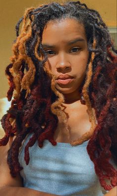 Colorful Locs Black Women, Locs Hairstyles For Wedding, Colored Locs Black Women, Pretty Locs, Loc Goals, Hairstyles For Wedding, Beautiful Locs, Beautiful Dreadlocks, Short Locs Hairstyles